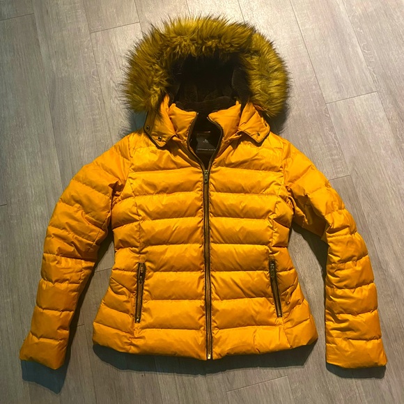 Zara Jackets & Coats Zara Yellow Puffer Jacket Size L Poshmark